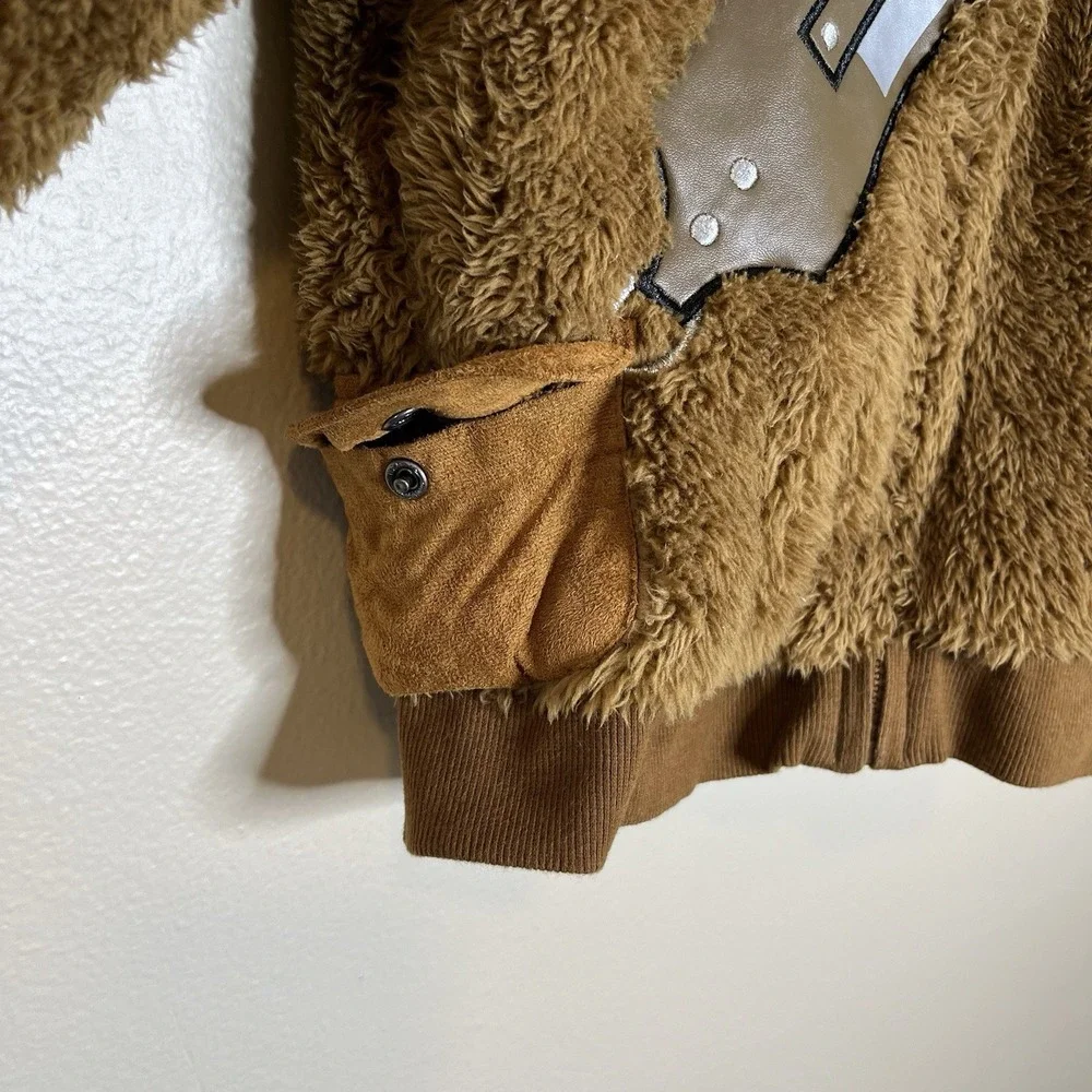 Disney Star‎ Wars Chewbacca Hoodie 3T Reversible Fuzzy Faux Fur Boys Costume